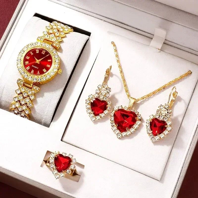 Jewelry Watches Luxury - Reloj de Lujo Dorado para Mujer,