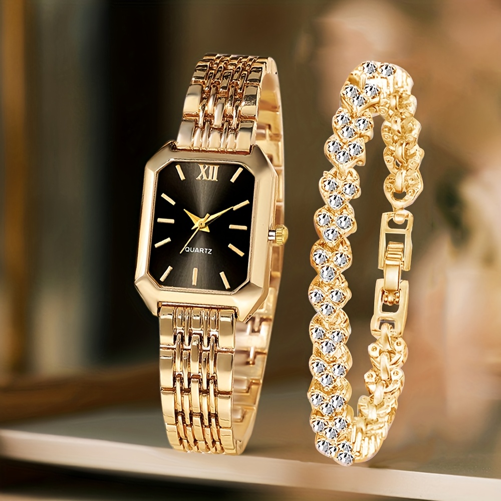 Jewelry Watches Women - 2 Relojes de Pulsera de Cuarzo