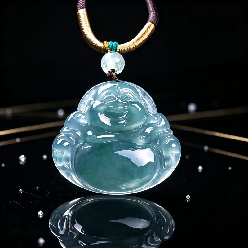 Jewelry & Watches Company - Colgante de Buda de Jadeíta Natural