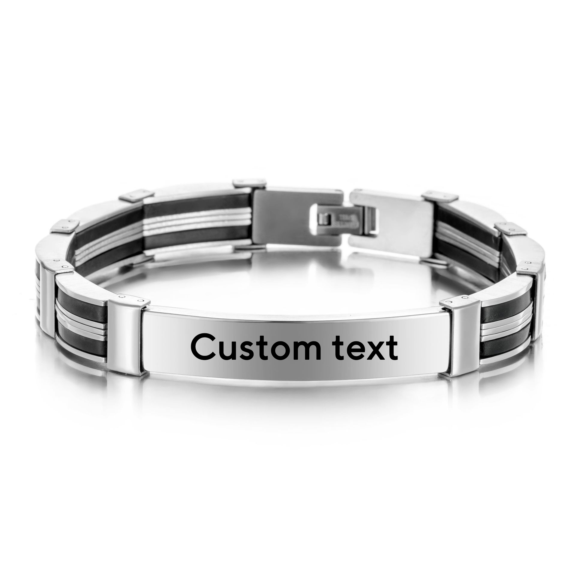 Jewelry Watches Women - Pulsera de acero inoxidable con texto