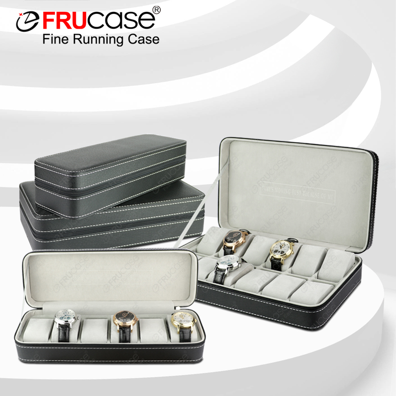 Best Jewelry Watches - FRUCASE-caja de reloj negra de 6/12