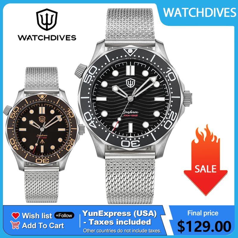 Vintage Pocket Watch - Reloj de buceo Watchdives de titanio