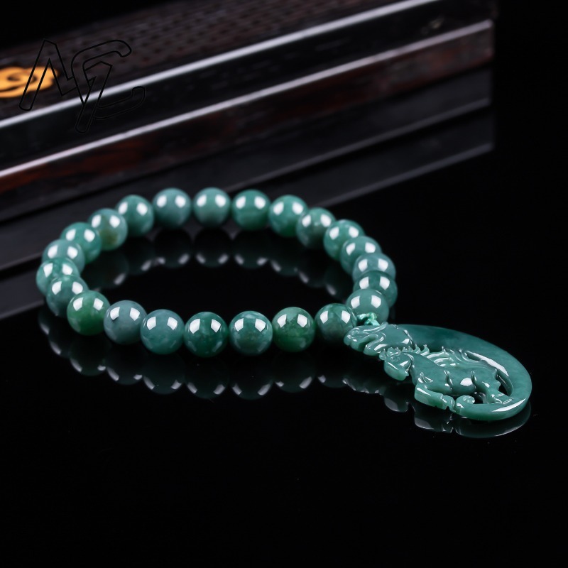 Pulsera de Jadeíta Natural Azu - Jewelry & Watches Company reseña y precio