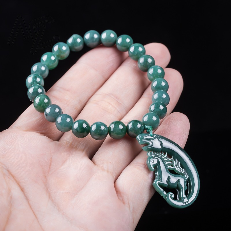 Pulsera de Jadeíta Natural Azu - Jewelry & Watches Company reseña y precio