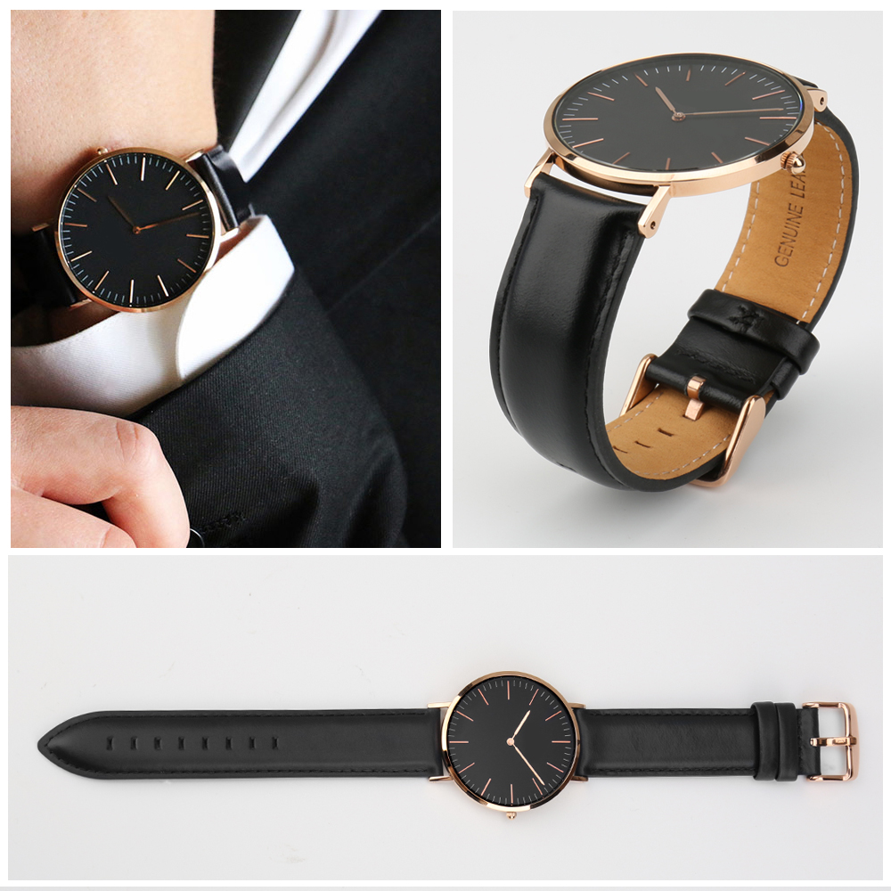 Correa de reloj de cuero genui - Daniel Wellington Watches & Jewelry Online Store reseña y precio