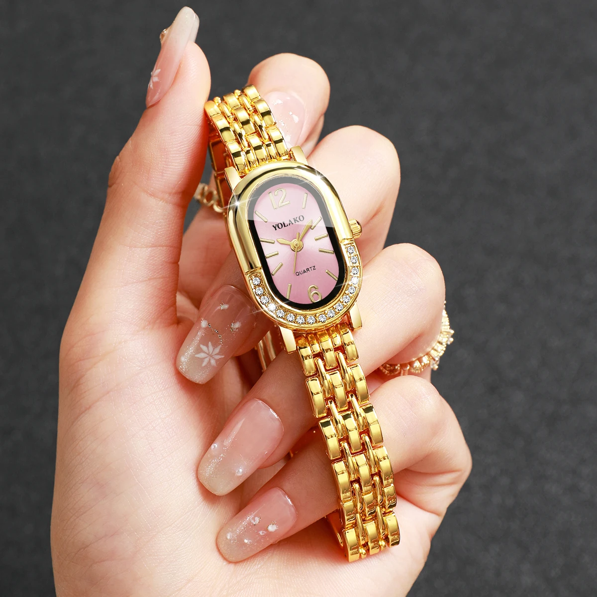 Reloj de cuarzo de lujo con di - Jewelry Watches Women reseña y precio