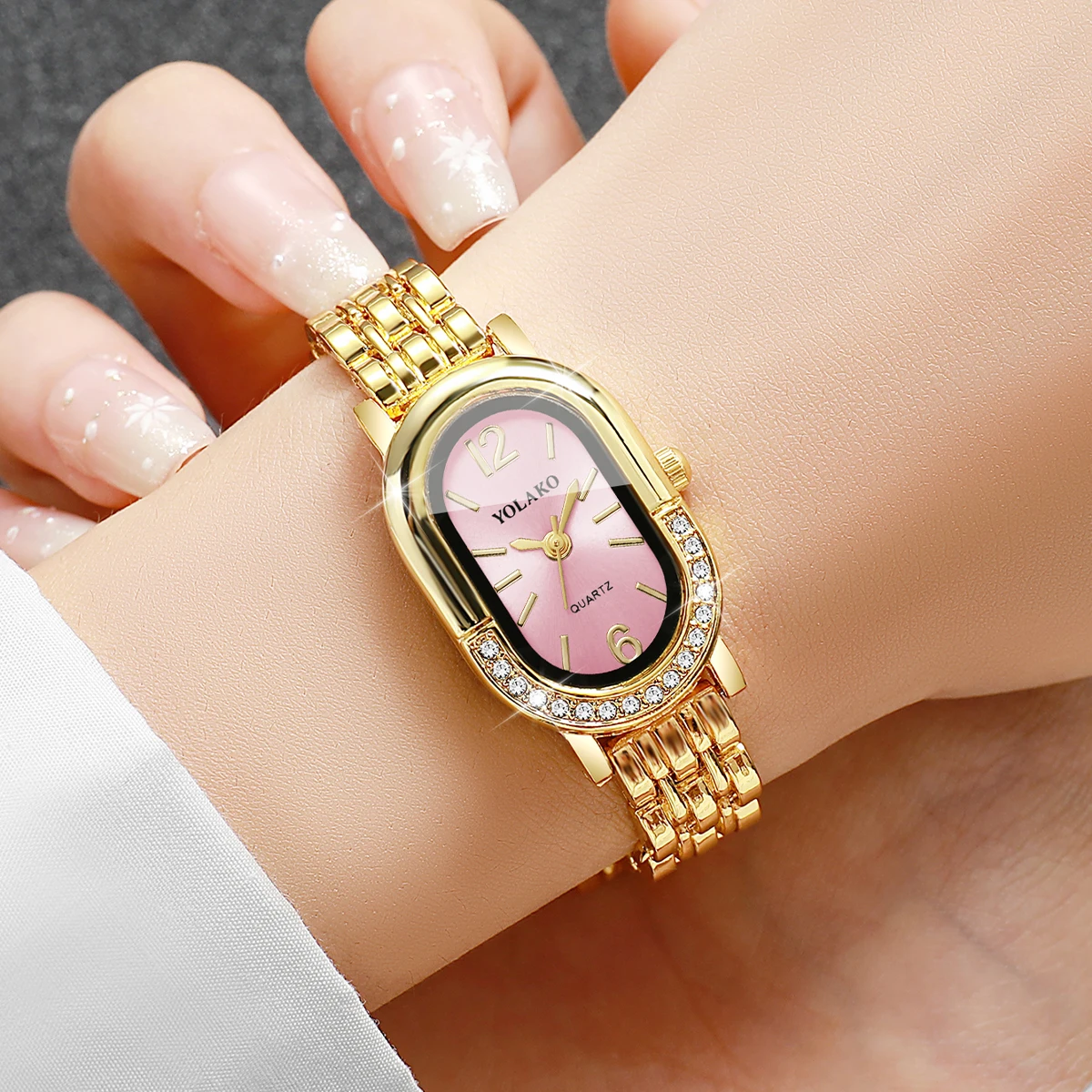 Reloj de cuarzo de lujo con di - Jewelry Watches Women reseña y precio