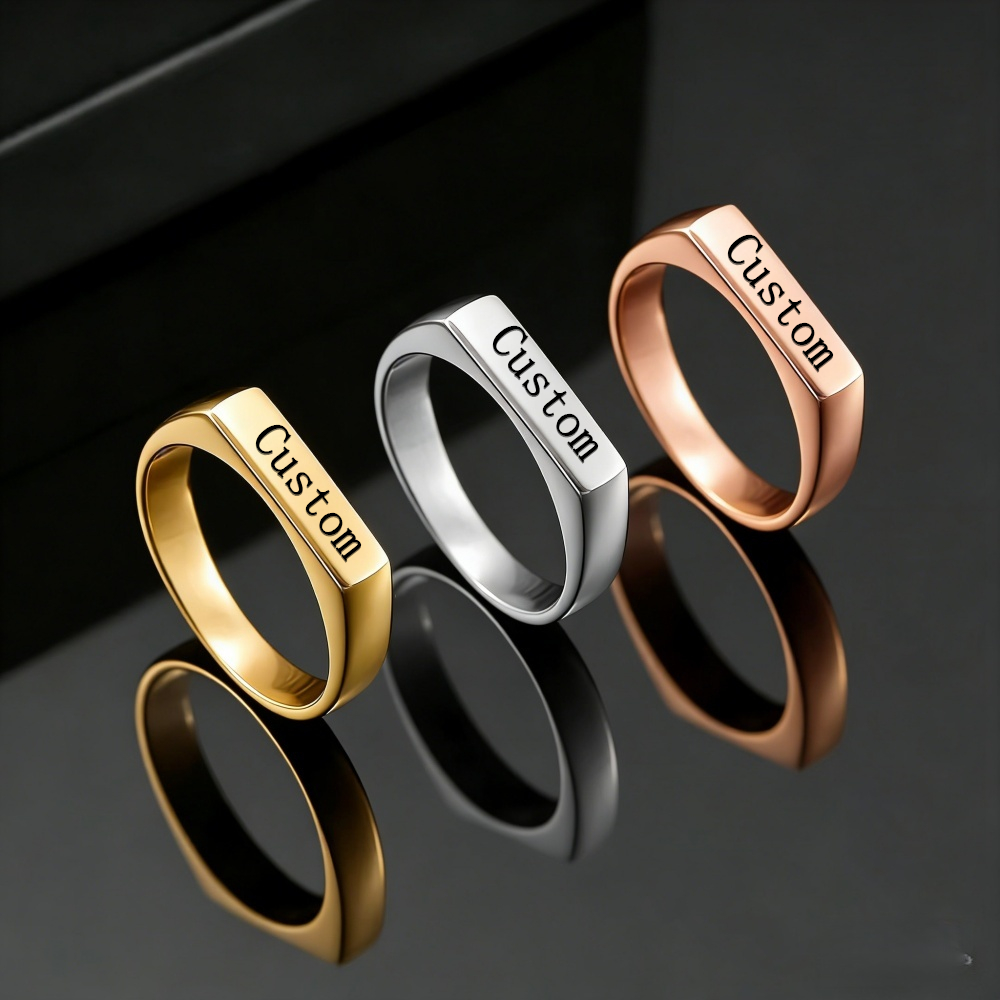 Anillo Personalizado con Nombr - Statement Cocktail Ring reseña y precio