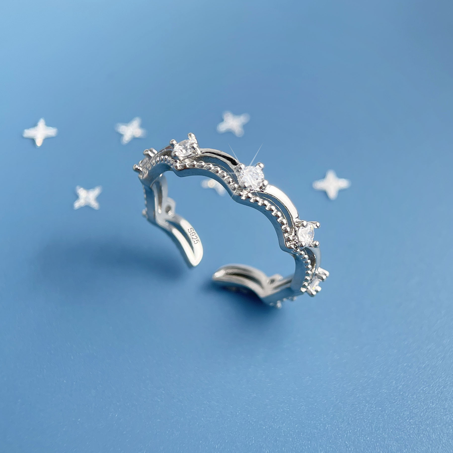 Anillos de plata de ley 925 pa - Statement Cocktail Ring reseña y precio
