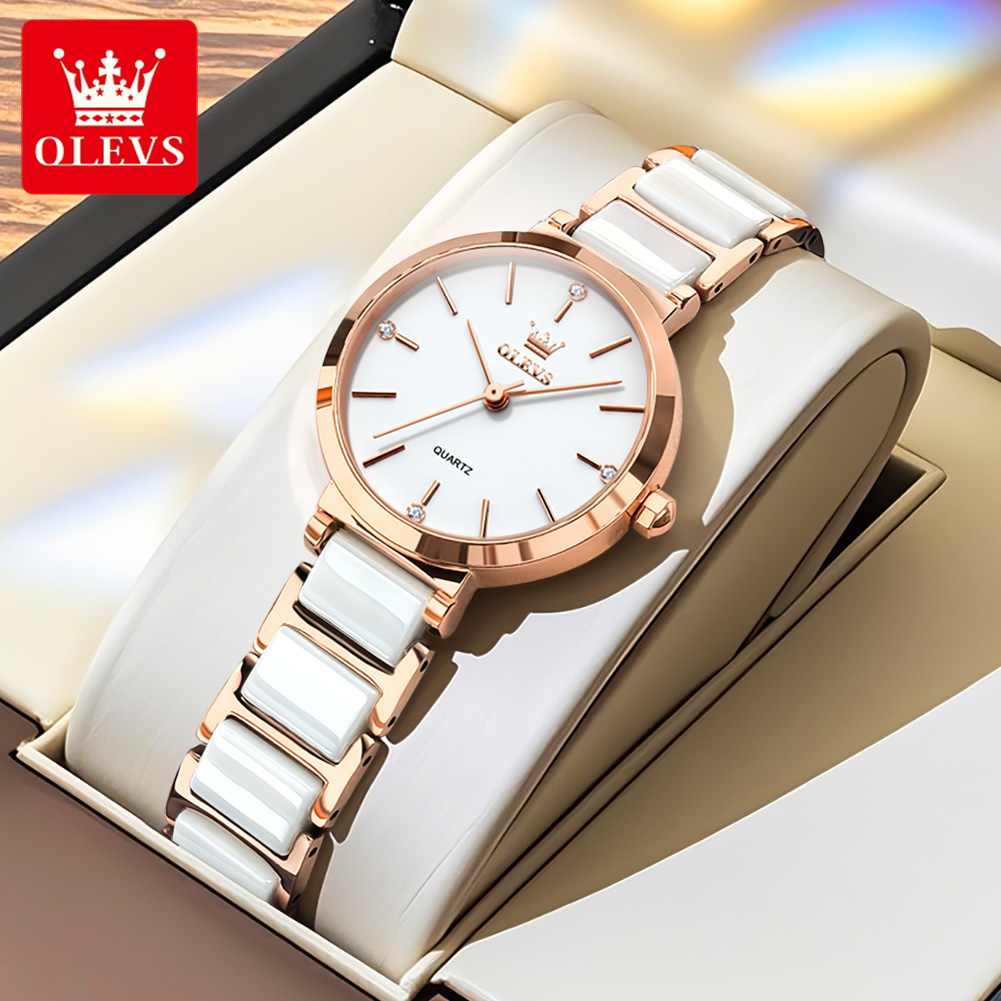 OLEVS Reloj de mujer 5877 Relo - Jewelry With Watches reseña y precio