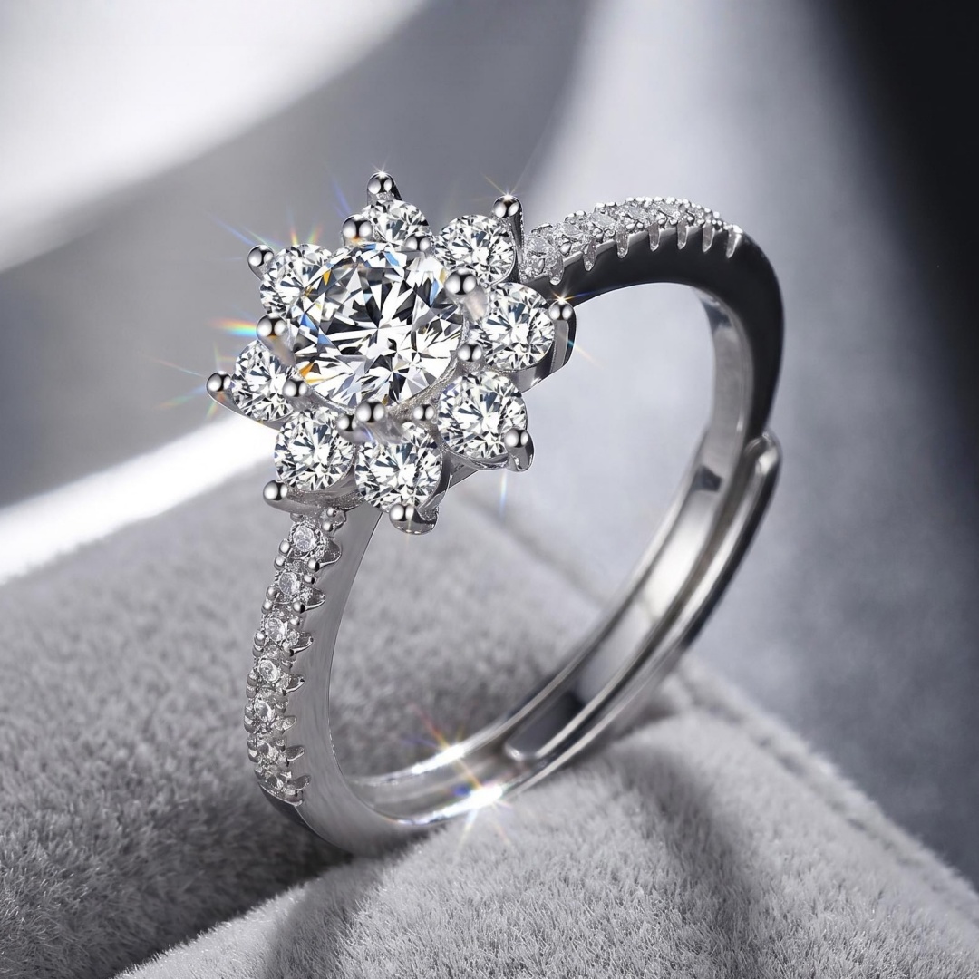 Anillo de Plata de Ley 925 de  - Statement Cocktail Ring reseña y precio