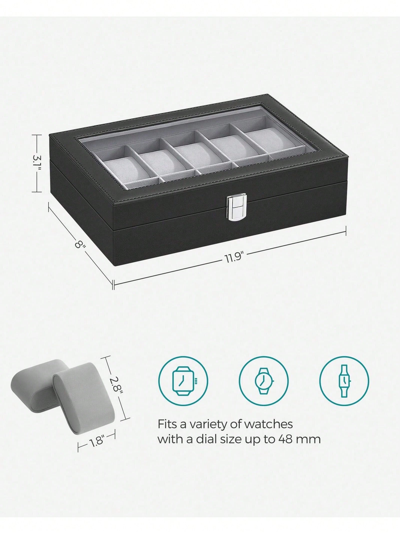 Caja para relojes con cerradur - Jewelry With Watches reseña y precio
