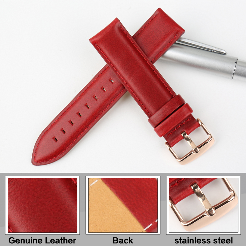 MAIKES-Correa de cuero de moda - Daniel Wellington Watches & Jewelry Online Store reseña y precio