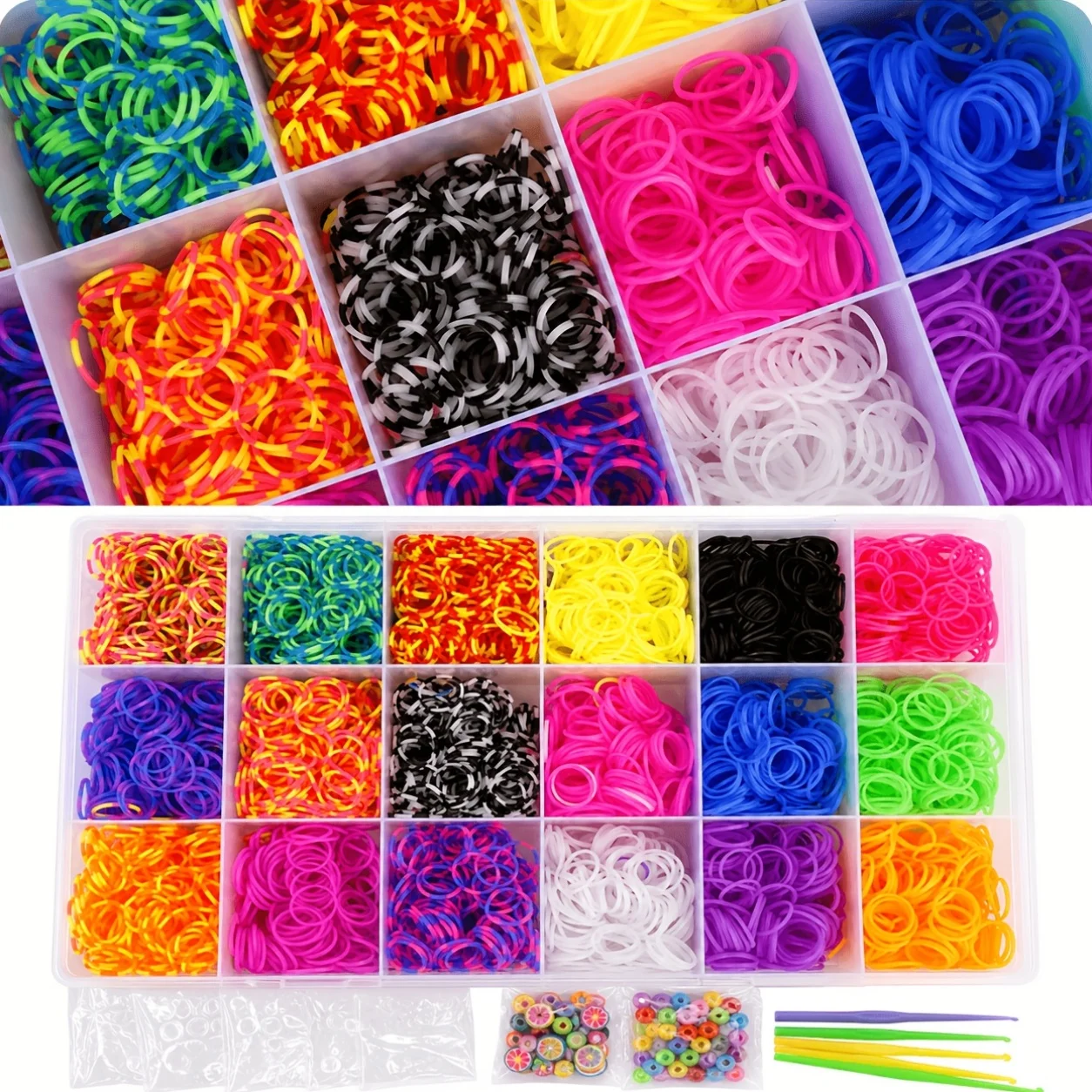 Kit de 4800 Bandas Elásticas p - Charm Bracelet Beads reseña y precio