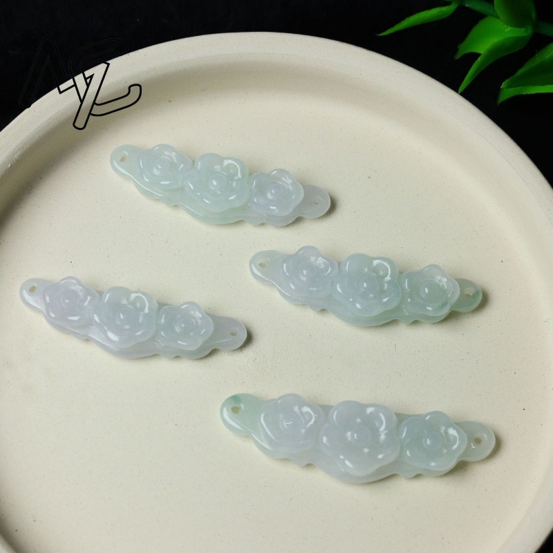 1 ud. Flor de Jadeíta Natural, - Jewelry & Watches Company reseña y precio