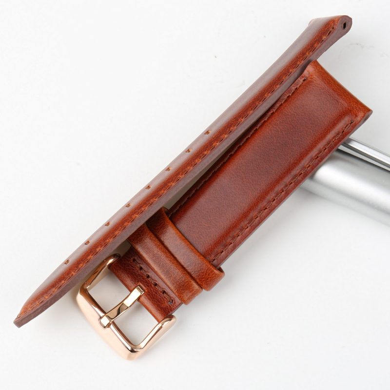 MAIKES-Correa de cuero genuino - Daniel Wellington Watches & Jewelry Online Store reseña y precio
