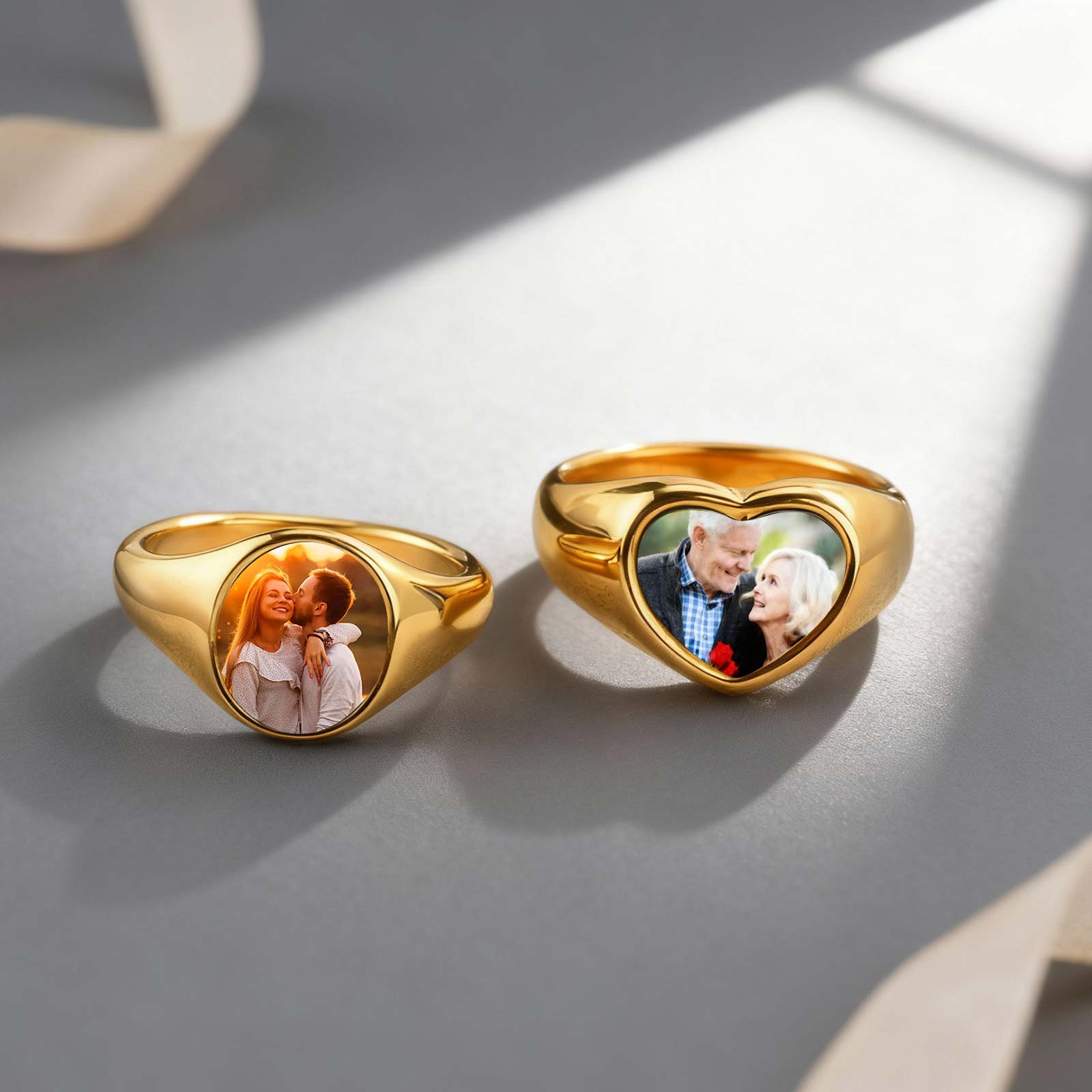 Anillo de foto personalizado p - Statement Cocktail Ring reseña y precio