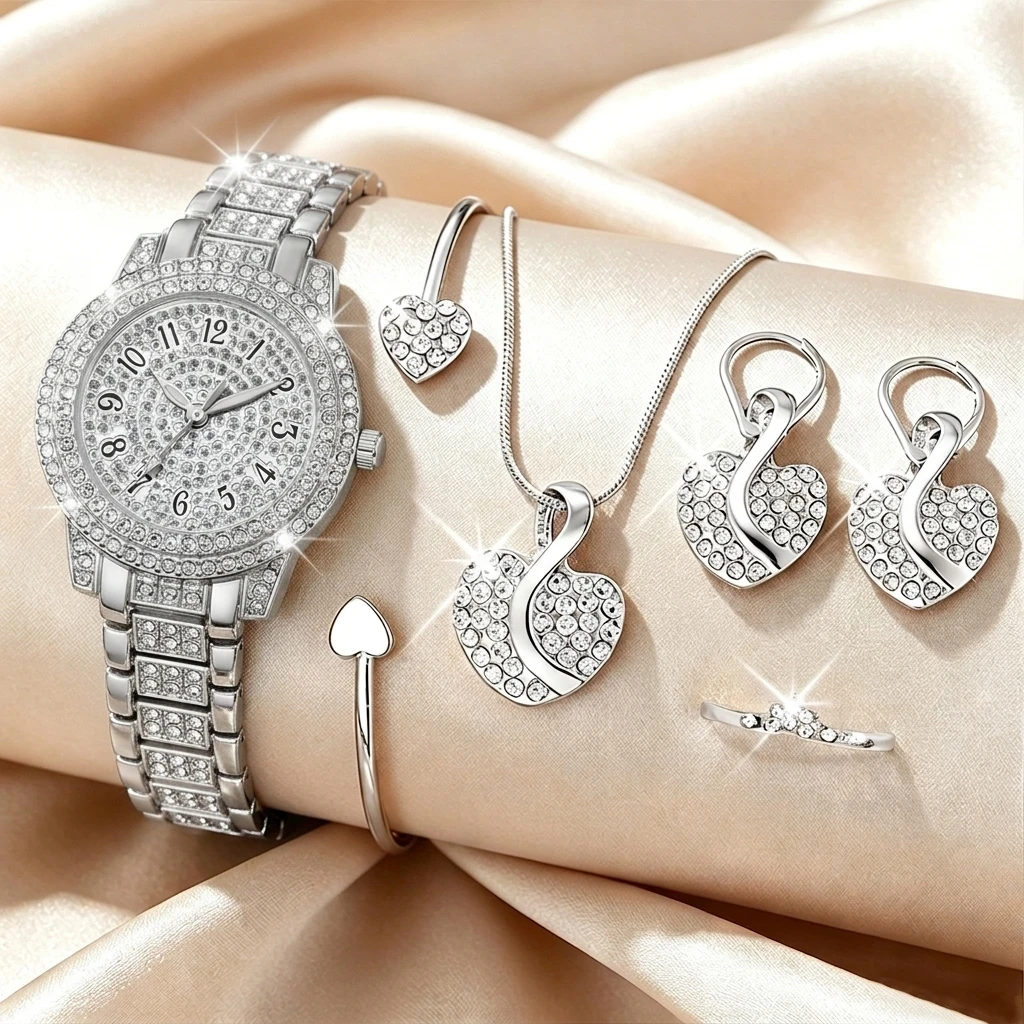 Set de 6 Relojes de Mujer con  - Jewelry Watches Luxury reseña y precio
