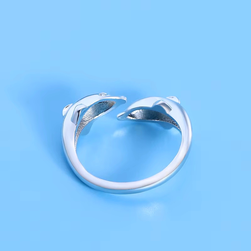 Anillo de delfín de Plata de L - Statement Cocktail Ring reseña y precio
