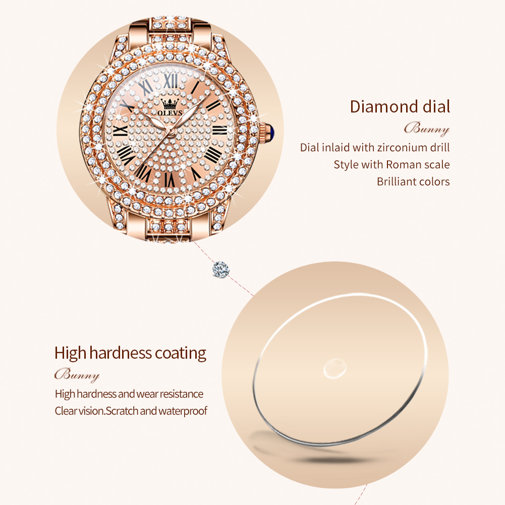 OLEVS 9943 reloj de cuarzo Ori - Jewelry Watches Women reseña y precio
