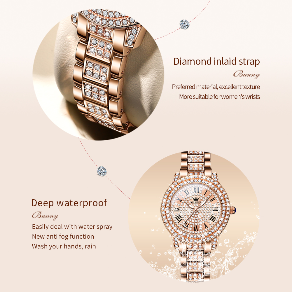OLEVS 9943 reloj de cuarzo Ori - Jewelry Watches Women reseña y precio
